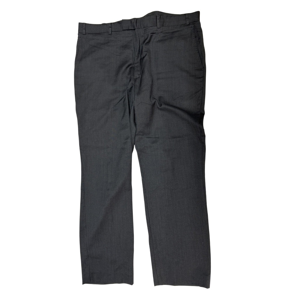 Kenneth Cole New York Mens 100% Wool Dress Pants Charcoal Grey 40W 46L LP037